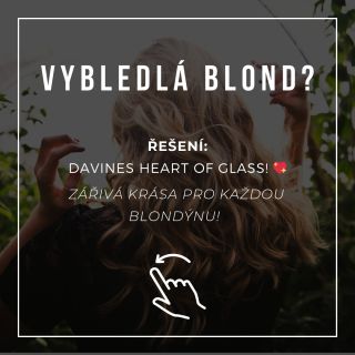 Vybledlá blond? Barva, která vybledla a vlasy, které ztratily svůj lesk. Jednoduché řešení ➡️ Davines Heart of Glass! 💖 🌿...